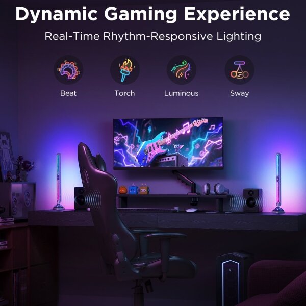 Govee - умни RGBIC Gaming Pro светлинни панели с Matter и Wi‑Fi
