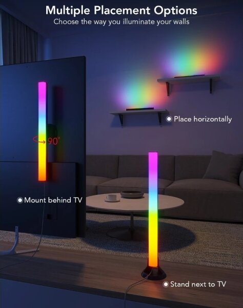 Govee - SMART LED RGBIC панел 38 см за TV 43-75" - 2 бр. Wi-Fi
