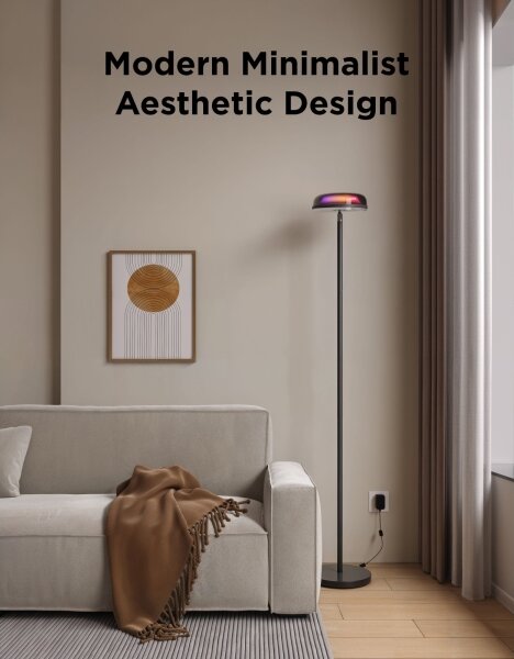 Govee-LED RGBICWW Димируема подова лампа UPLIGHTER MATTER LED/24W/230V Wi‑Fi