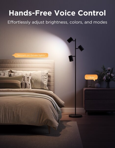 Govee - LED RGBICWW димируема подова лампа TREE MATTER LED/48W/230V Wi-Fi