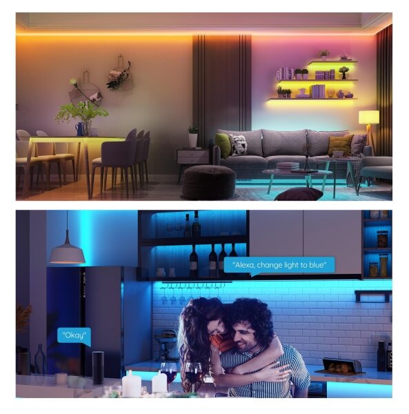 Govee - Димируема RGB LED лента SMART LED/36W/24V 10m Wi-Fi