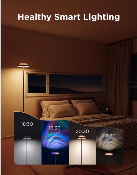 Govee-LED RGBICWW Димируема подова лампа UPLIGHTER MATTER LED/24W/230V Wi‑Fi