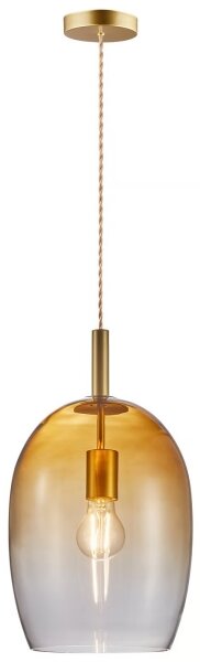 Nordlux - Полилей на кабел UMA 1xE27/40W/230V pr. 23 cm кафяв/опушен