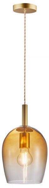 Nordlux - Висяща лампа на кабел UMA 1xE27/40W/230V Ø 18 см кафява/опушена