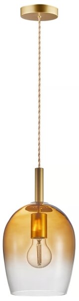 Nordlux - Висяща лампа на кабел UMA 1xE27/40W/230V Ø 18 см кафява/опушена