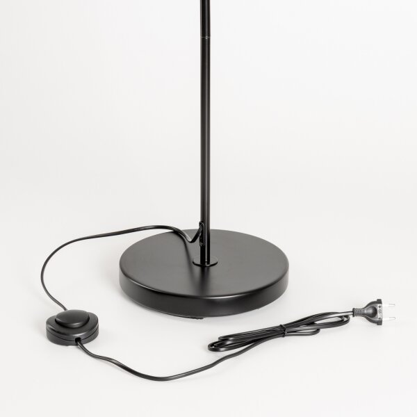 Brilagi - LED подова лампа CERIA 1xE27/40W/230V Ø 45 см бяла/черна