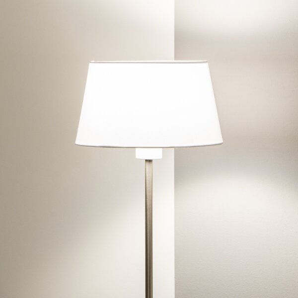 Brilagi - LED подова лампа CERIA 1xE27/40W/230V Ø 25 cm бяла/матов хром
