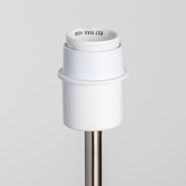 Brilagi - LED подова лампа CERIA 1xE27/40W/230V диаметър 45 см бяла/матов хром