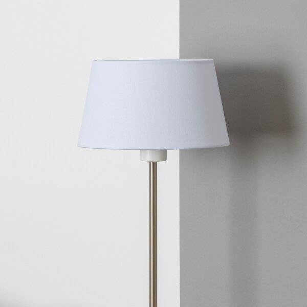 Brilagi - LED подова лампа CERIA 1xE27/40W/230V Ø 25 cm бяла/матов хром
