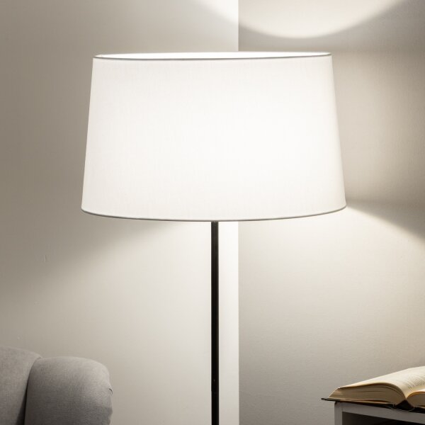 Brilagi - LED подова лампа CERIA 1xE27/40W/230V Ø 45 см бяла/черна