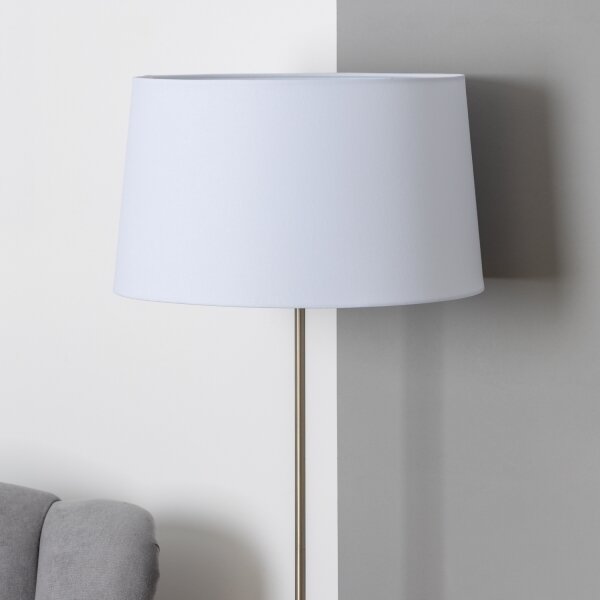 Brilagi - LED подова лампа CERIA 1xE27/40W/230V диаметър 45 см бяла/матов хром