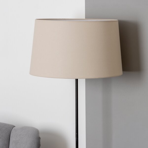 Brilagi - LED подова лампа CERIA 1xE27/40W/230V, диаметър 45 см, бежова/черна