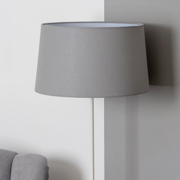 Brilagi - LED подова лампа CERIA 1xE27/40W/230V Ø 45 см сива/бяла