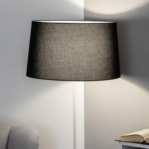 Brilagi - LED подова лампа CERIA 1xE27/40W/230V Ø 45 см черна/бяла