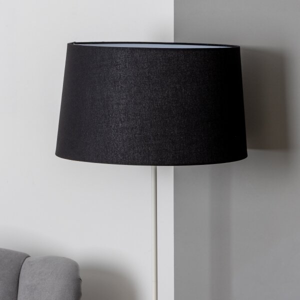 Brilagi - LED подова лампа CERIA 1xE27/40W/230V Ø 45 см черна/бяла