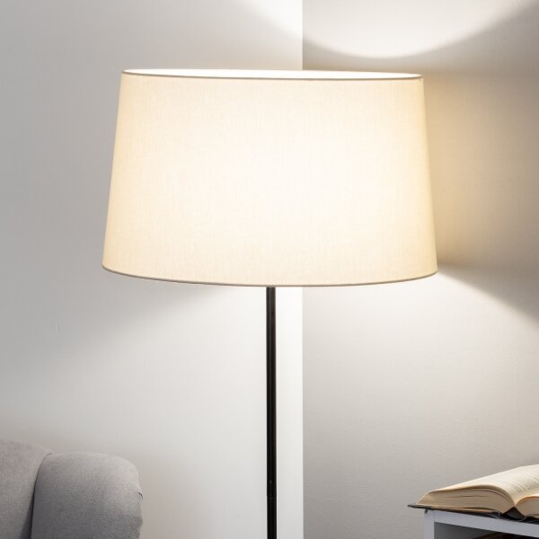 Brilagi - LED подова лампа CERIA 1xE27/40W/230V, диаметър 45 см, бежова/черна