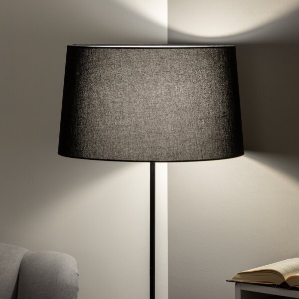Brilagi - LED подова лампа CERIA 1xE27/40W/230V Ø 45 cm черна