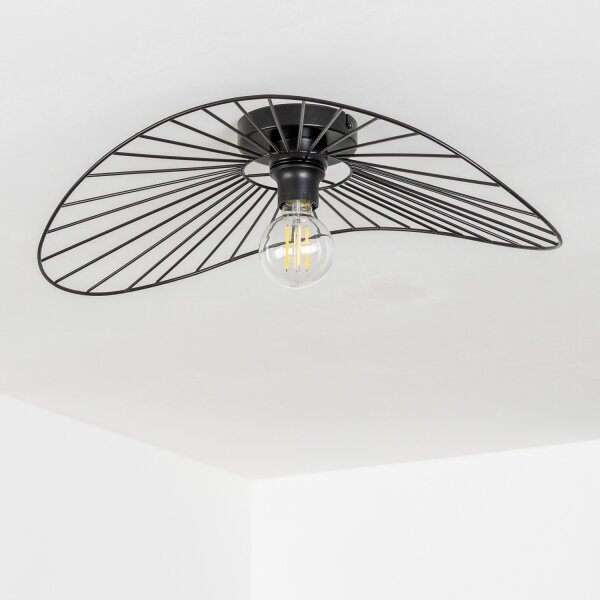 Brilagi - LED плафон CERIA WIRE 1xE27/40W/230V 40x56 cm черен