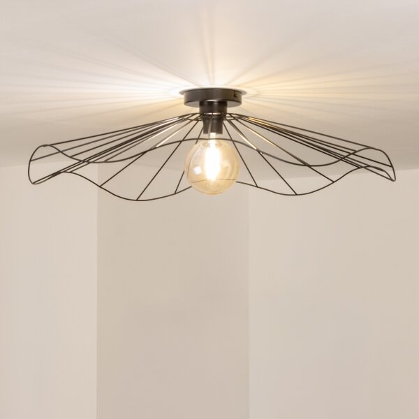 Brilagi - LED полилей CERIA WIRE за повърхностен монтаж 1xE27/40W/230V Ø 80 cm черен