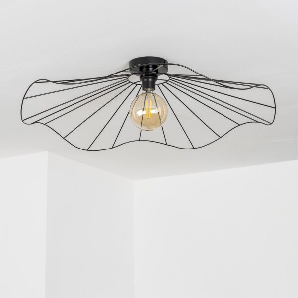 Brilagi - LED полилей CERIA WIRE за повърхностен монтаж 1xE27/40W/230V Ø 80 cm черен