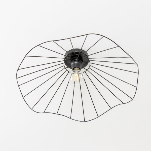 Brilagi - LED плафон CERIA WIRE 1xE27/40W/230V Ø 60 см черен