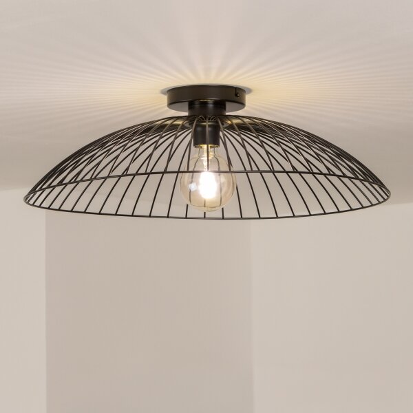 Brilagi - LED повърхностно монтиран полилей CERIA WIRE 1xE27/40W/230V Ø 60 см черен