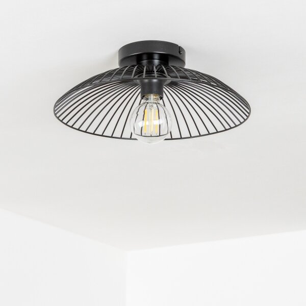 Brilagi - LED плафон CERIA WIRE 1xE27/40W/230V Ø 26 см, черен