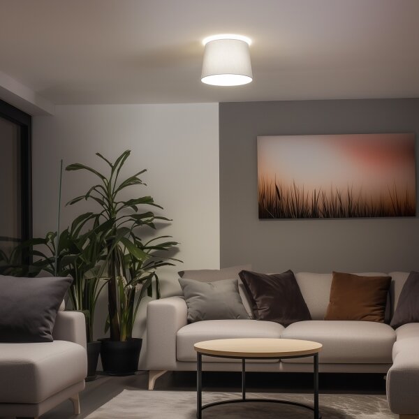 Brilagi - LED таванна лампа CERIA 1xE27/40W/230V Ø 30 см сива