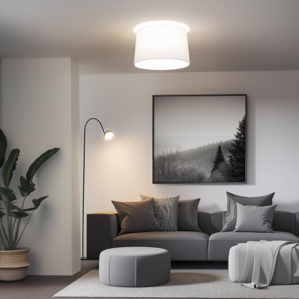 Brilagi - LED плафон CERIA 1xE27/40W/230V Ø 45 см бял