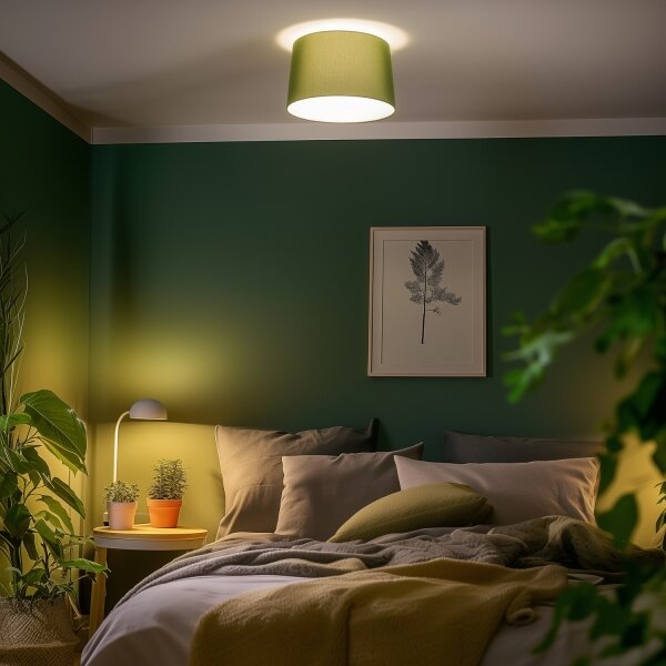 Brilagi - LED повърхностно монтиран полилей CERIA 1xE27/40W/230V Ø 45 см, зелен
