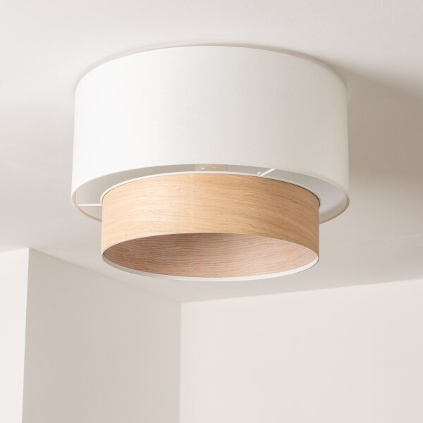 Brilagi - LED плафон CERIA 1xE27/40W/230V Ø 50 см бял/бежов