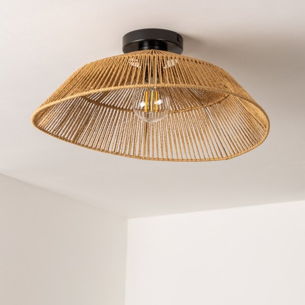 Brilagi - LED плафонен полилей CERIA BOHO 1xE27/40W/230V, Ø 50 см, кафяв