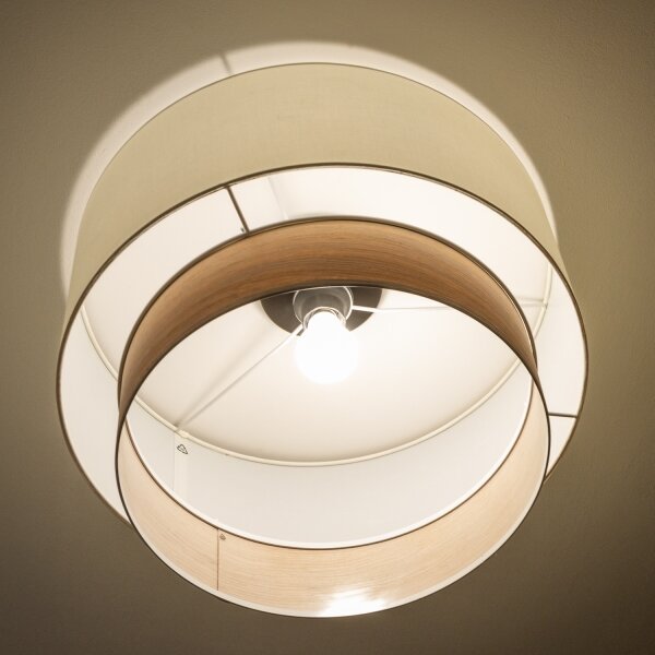 Brilagi - LED плафон CERIA 1xE27/40W/230V Ø 50 см бял/бежов