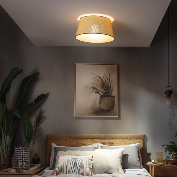 Brilagi - LED таванен плафон CERIA 1xE27/40W/230V Ø 50 см бежов