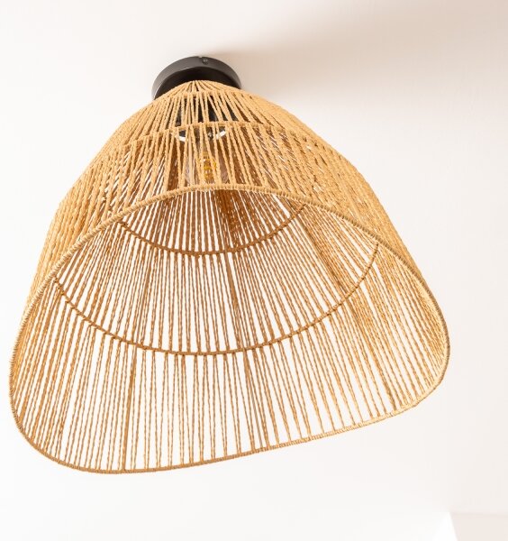 Brilagi - LED полилей за повърхностен монтаж CERIA BOHO 1xE27/40W/230V диаметър 50 см кафяв