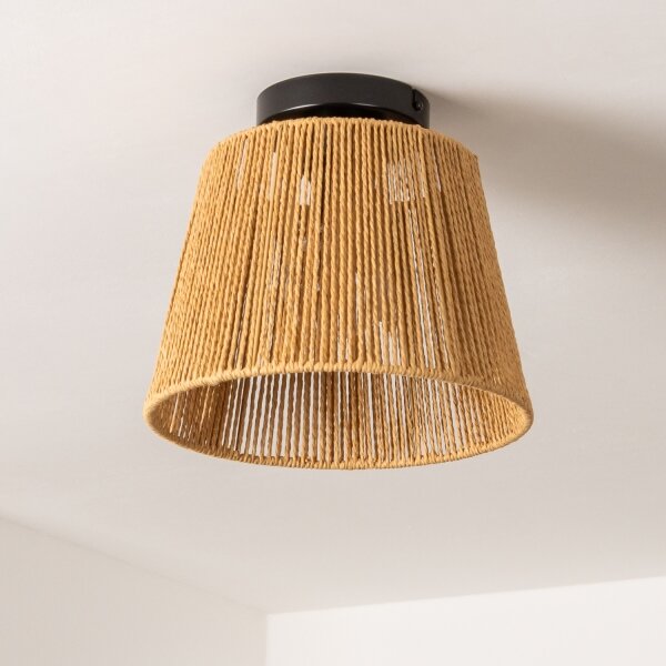 Brilagi - LED плафониера CERIA BOHO 1xE27/40W/230V Ø 28 см кафява