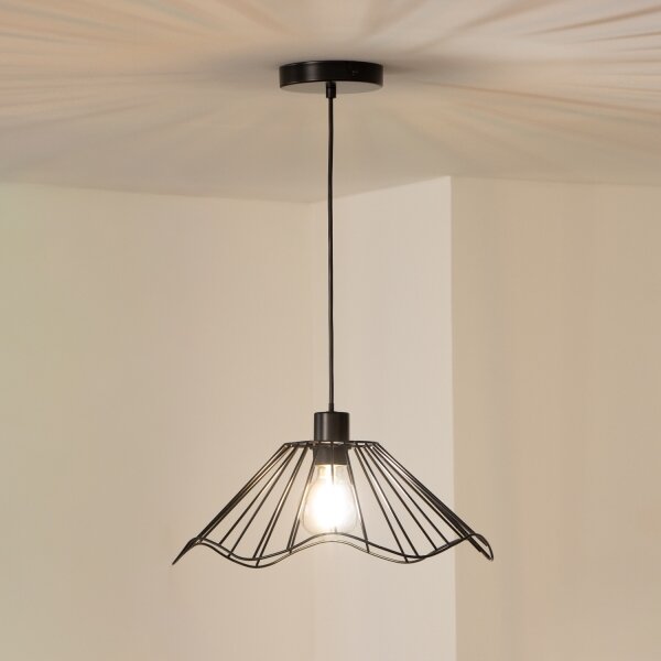 Brilagi - LED полилей на кабел CERIA WIRE 1xE27/40W/230V Ø 40 см, черен