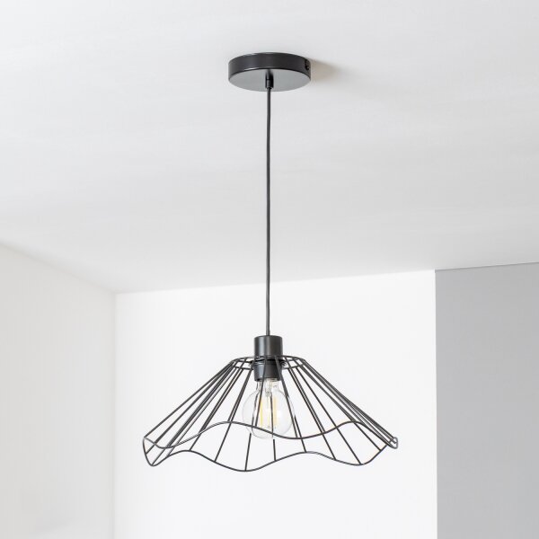Brilagi - LED полилей на кабел CERIA WIRE 1xE27/40W/230V Ø 40 см, черен