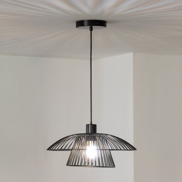 Brilagi - LED полилей на кабел CERIA WIRE 1xE27/40W/230V Ø 38 см, черен