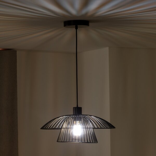 Brilagi - LED полилей на кабел CERIA WIRE 1xE27/40W/230V Ø 38 см, черен