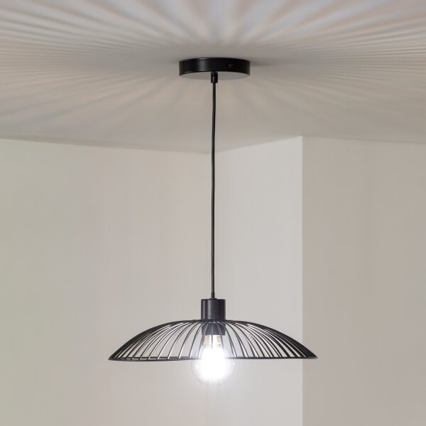 Brilagi - LED полилей на кабел CERIA WIRE 1xE27/40W/230V, с диаметър 26 см, черен