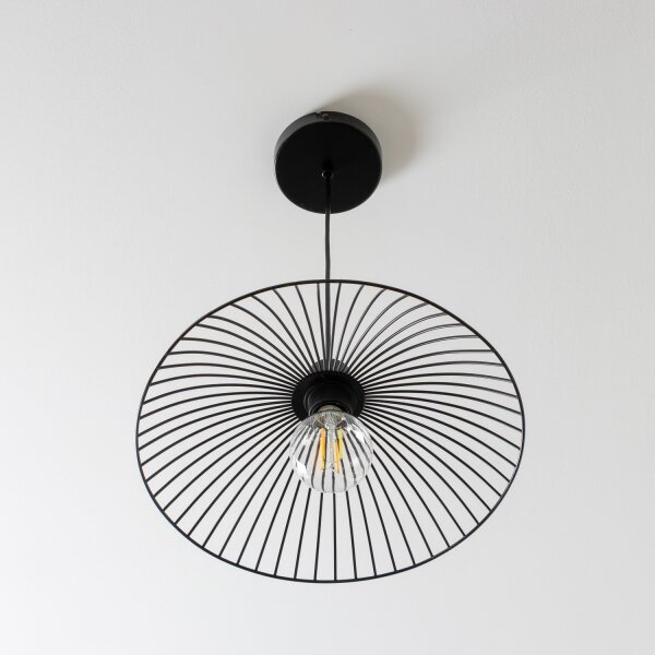 Brilagi - LED полилей на кабел CERIA WIRE 1xE27/40W/230V, с диаметър 26 см, черен