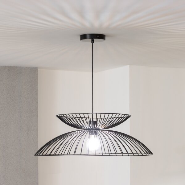 Brilagi - LED полилей на кабел CERIA WIRE 1xE27/40W/230V Ø 60 см черен