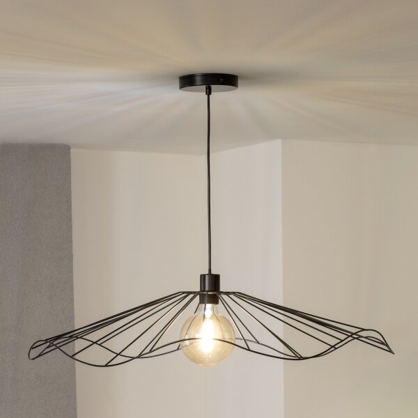 Brilagi - LED полилей на кабел CERIA WIRE 1xE27/40W/230V Ø 80 см черен