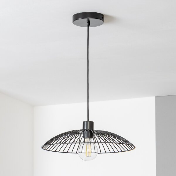 Brilagi - LED полилей на кабел CERIA WIRE 1xE27/40W/230V, с диаметър 26 см, черен