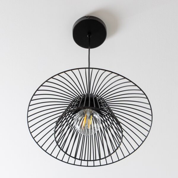 Brilagi - LED полилей на кабел CERIA WIRE 1xE27/40W/230V Ø 38 см, черен
