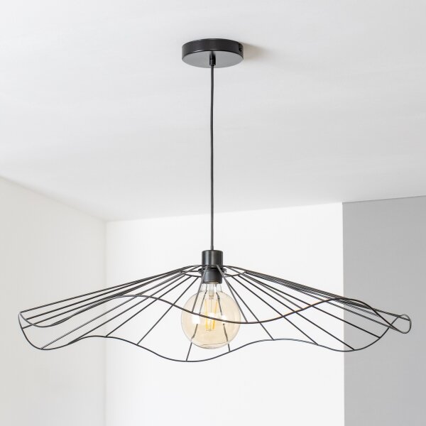 Brilagi - LED полилей на кабел CERIA WIRE 1xE27/40W/230V Ø 80 см черен