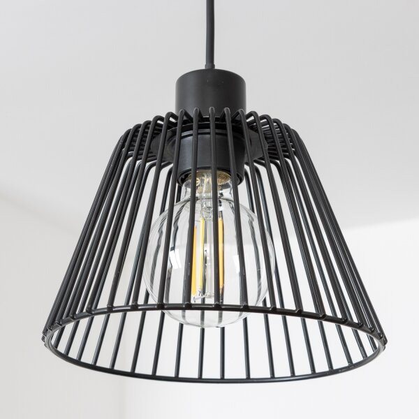 Brilagi - LED полилей на кабел CERIA WIRE 1xE27/40W/230V Ø 21 см черен