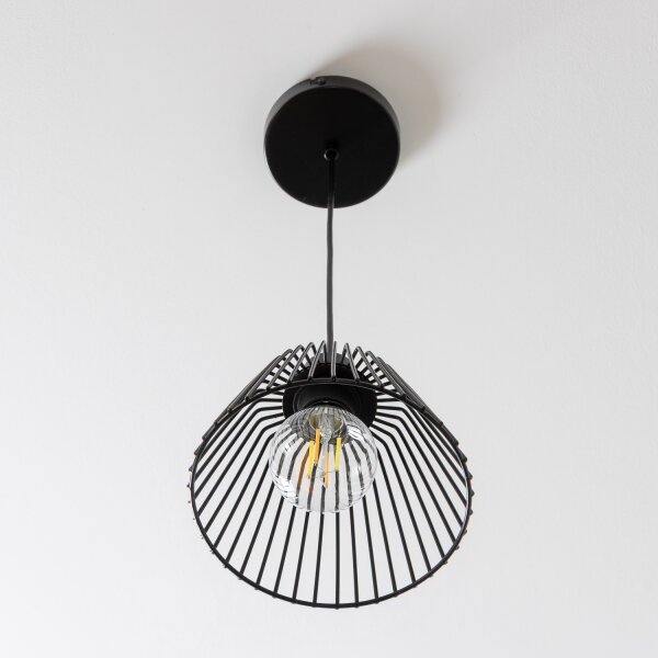 Brilagi - LED полилей на кабел CERIA WIRE 1xE27/40W/230V Ø 21 см черен