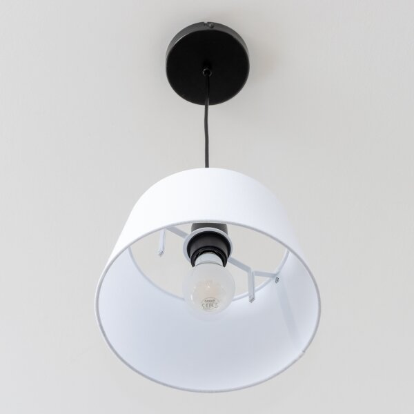 Brilagi - LED полилей на кабел CERIA 1xE27/40W/230V Ø 25 см бял